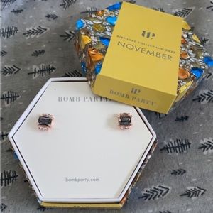 Rose Gold Plated Rainbow Topaz Earrings